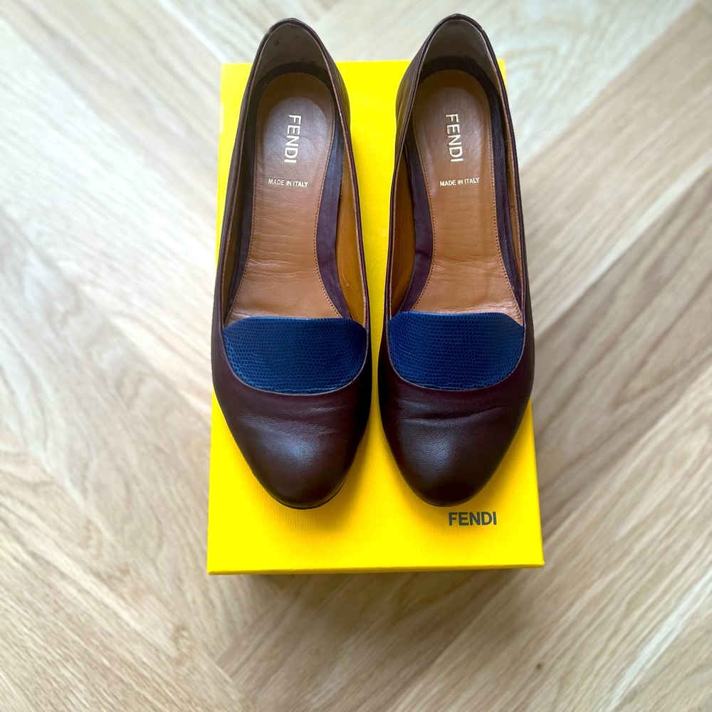 Fendi Ballerina Nappa Flats
